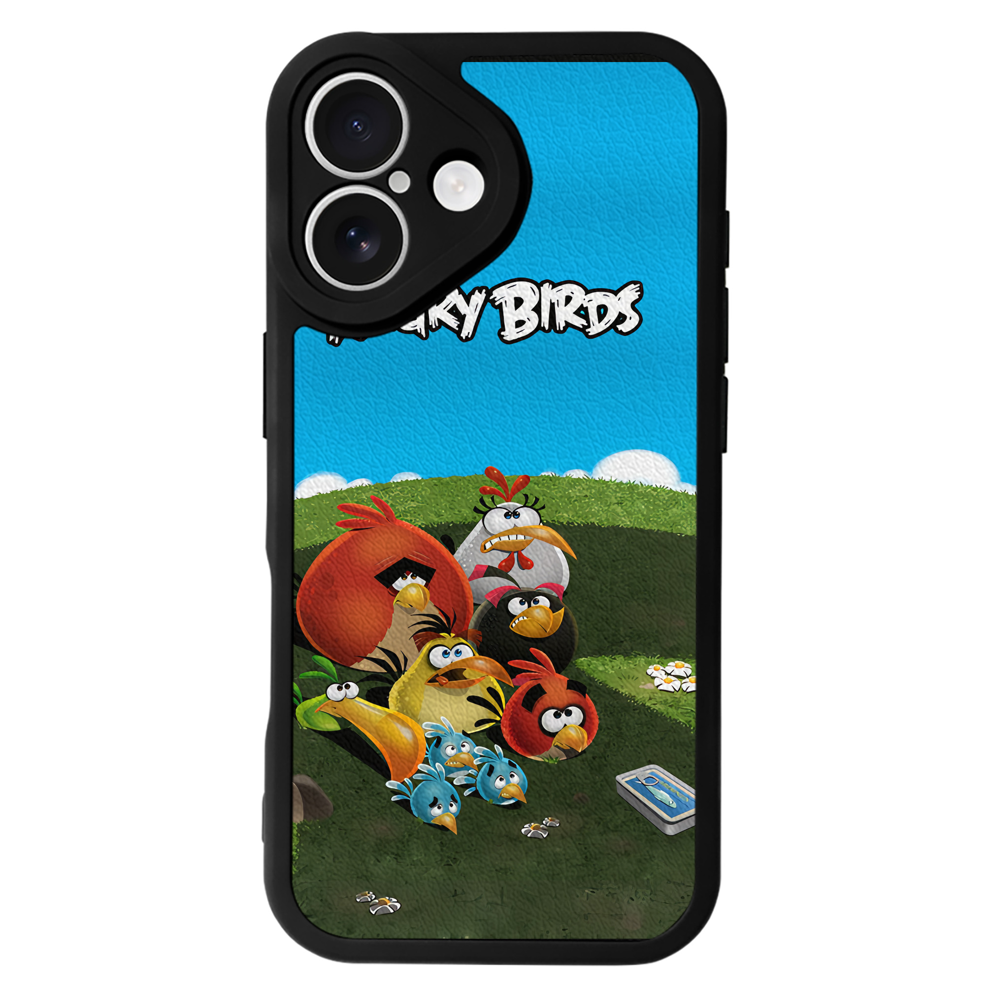 （画像用） Angry Birds アングリーバード 【iPhone 16シリーズ対応】シリコンスマホケース（レザー調） 材質：シリコン